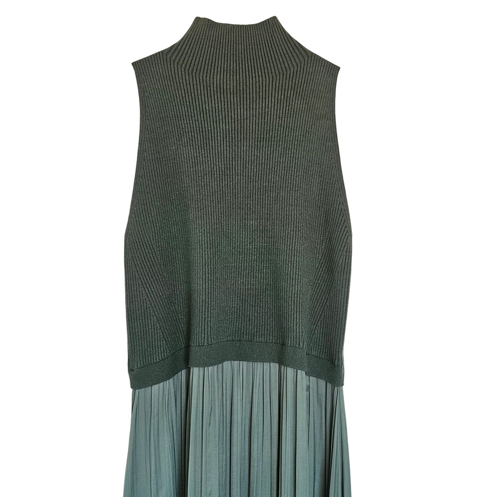 By Anthropologie - The Thea Mockable Sleeveless Midi Jumper Dress - Size Large L - Picture 9 of 13